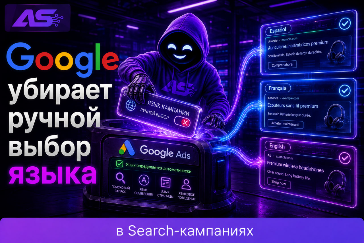 Google Ads уберет выбор языка в Search-кампаниях