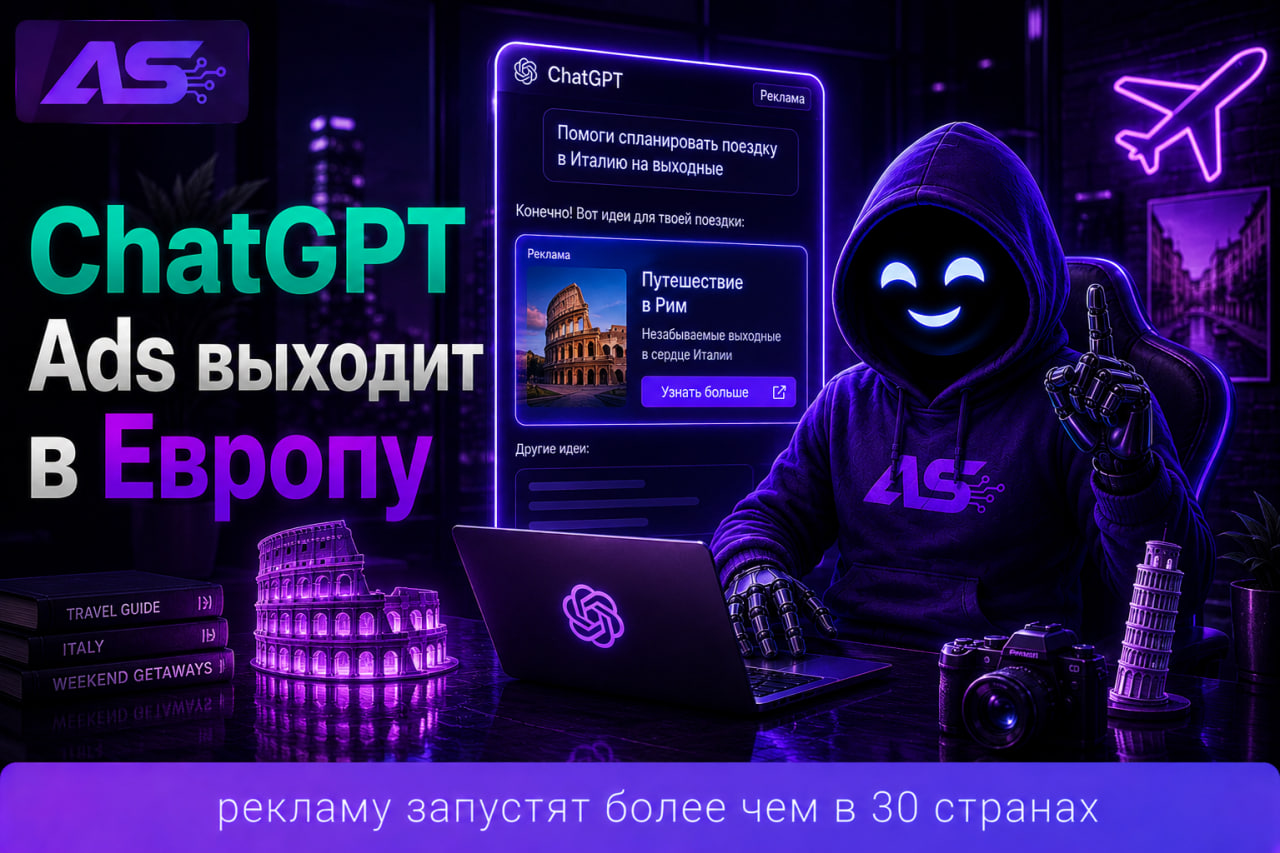 ChatGPT Ads заходит в Европу