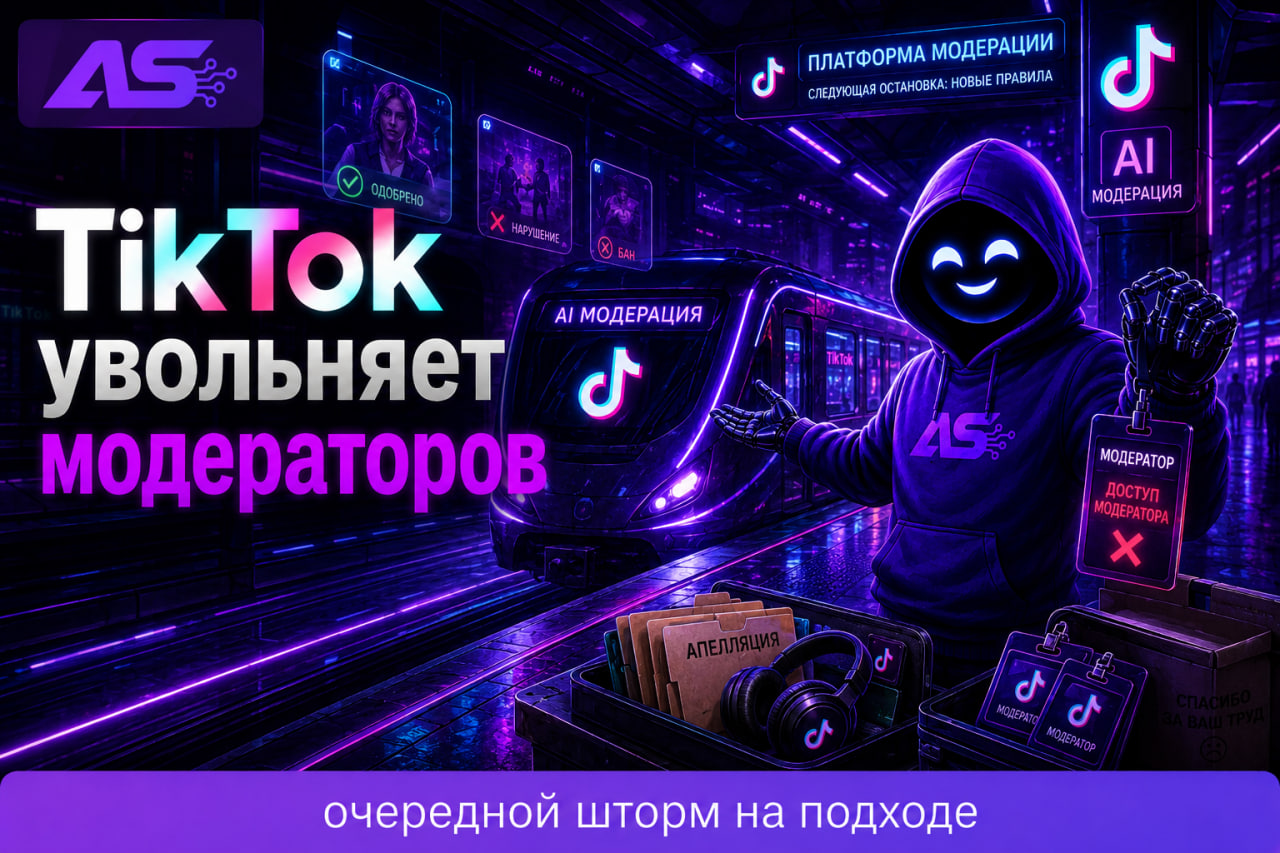 TikTok увольняет модераторов ради ИИ