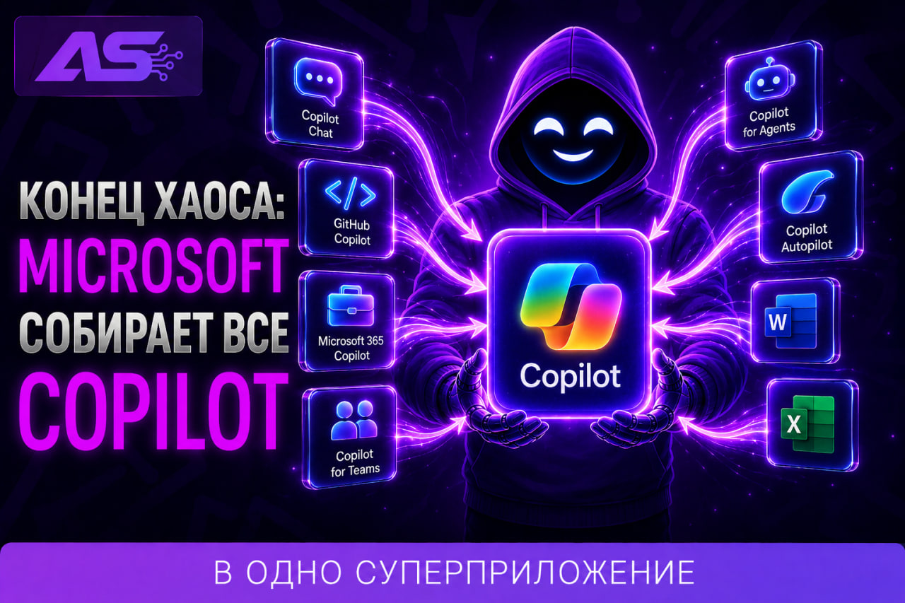 Microsoft собирает единый Copilot