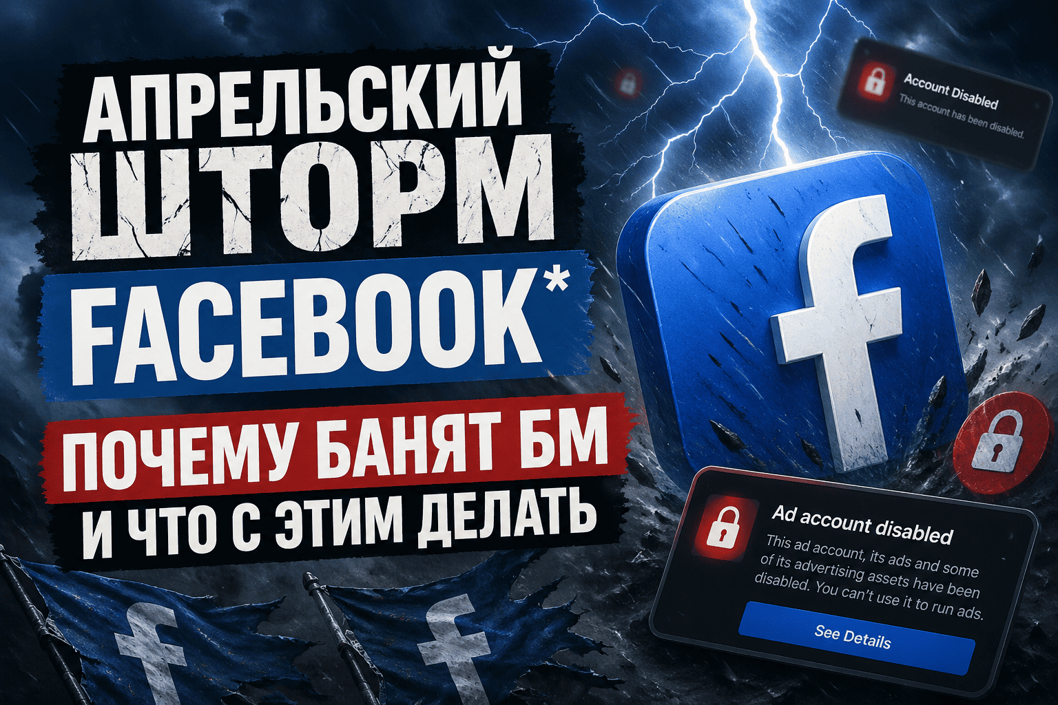 Апрельский шторм Facebook: почему банят БМ и что с этим делать