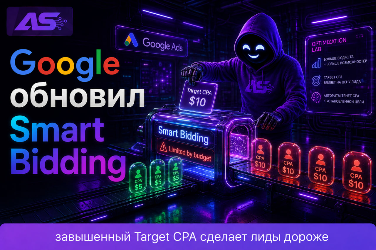 Google Ads изменил Smart Bidding для Target CPA