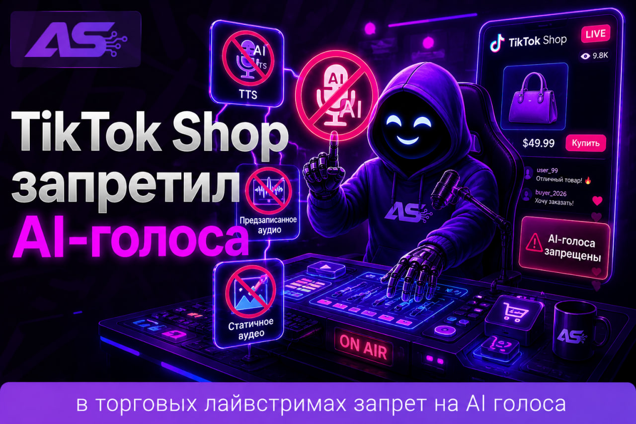 TikTok Shop запретил AI-голоса