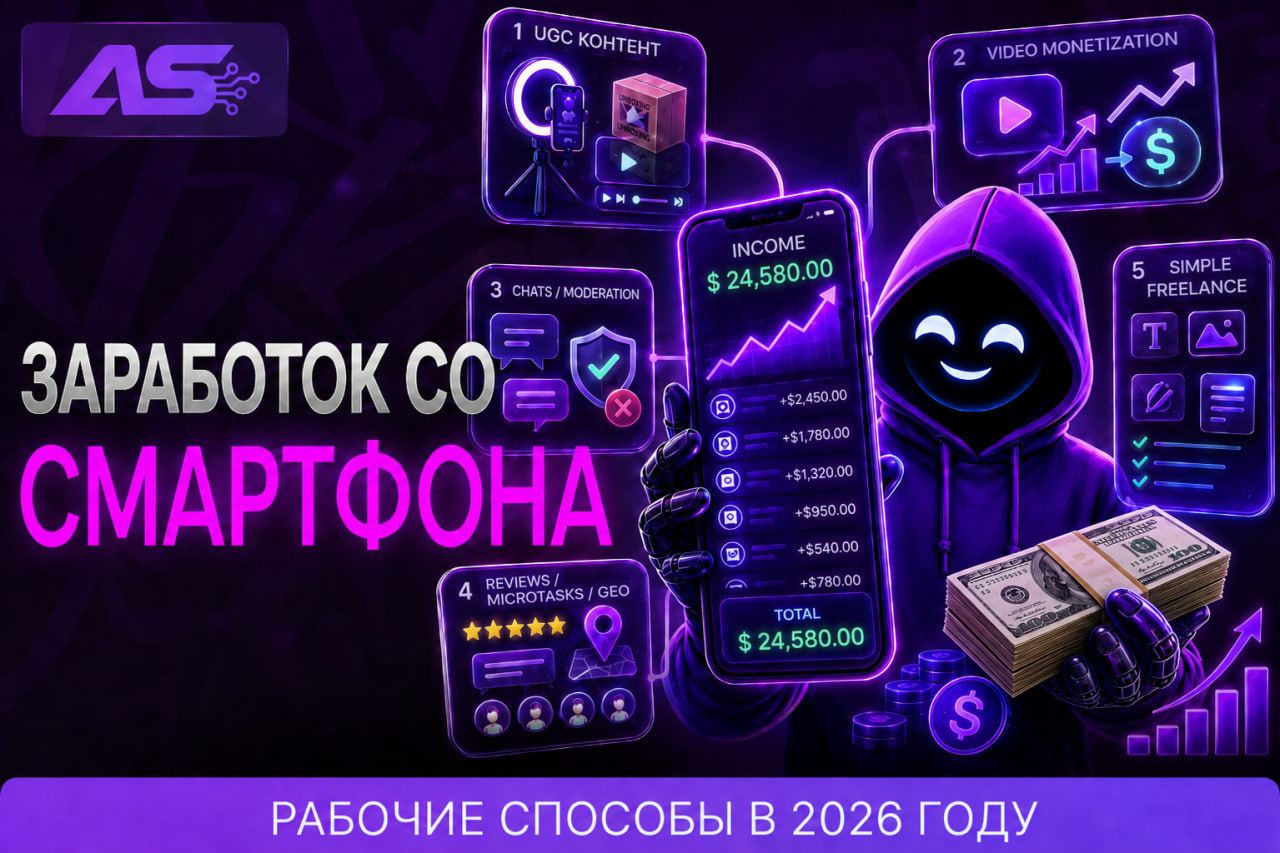 Как заработать в 2026 году имея только смартфон