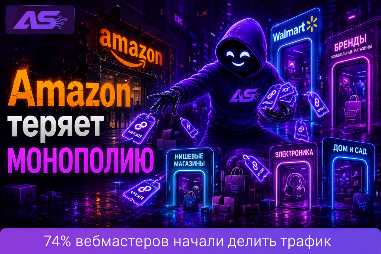 Amazon теряет монополию на affiliate-трафик