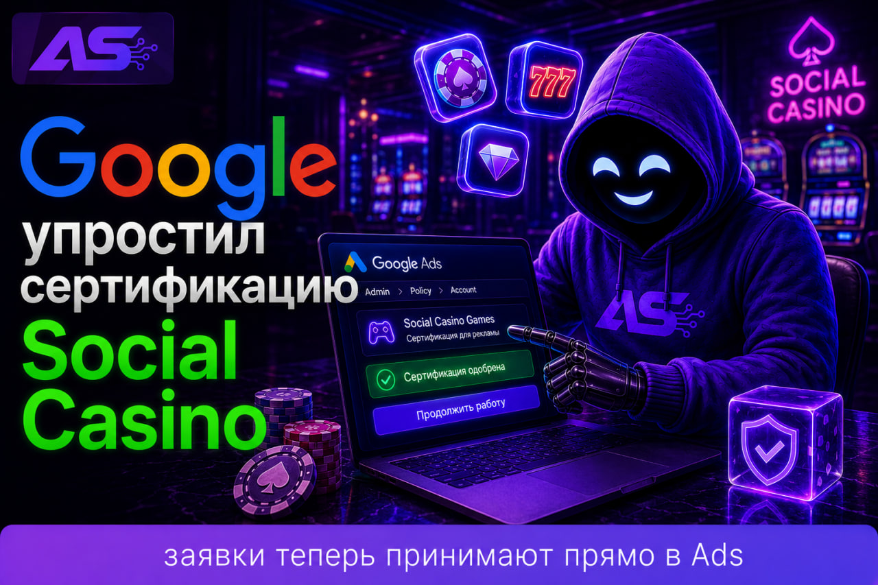 Заявки на Social Casino появились в Google Ads