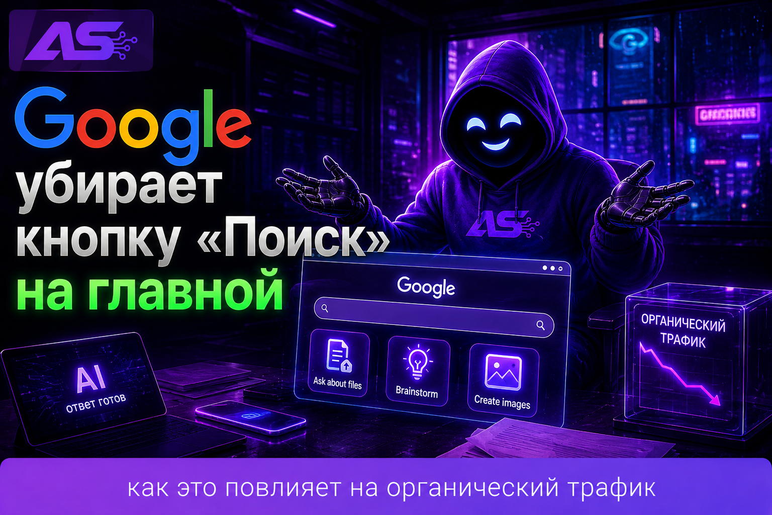 Google тестирует главную без кнопки «Поиск»